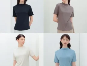 내돈내산 라씨엔토 24SS 하프슬리브 리오셀 티블라우스 4종 가성비 좋은 제품