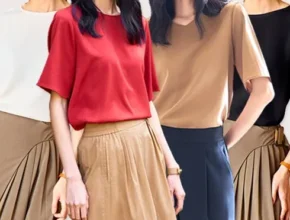 내돈내산 썸머 모달코튼 크레오라 반전 티블라우스 6종 TOP 제품